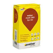 Weber Multi 280 Farvet hæftemørtel Lys rav 18 kg